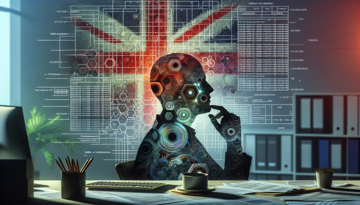 Understanding the Tax Deductibility of Debt Consolidation Fees: A Comprehensive Guide | DCL Individual in an office considering debt consolidation fees, surrounded by financial documents and the UK flag.