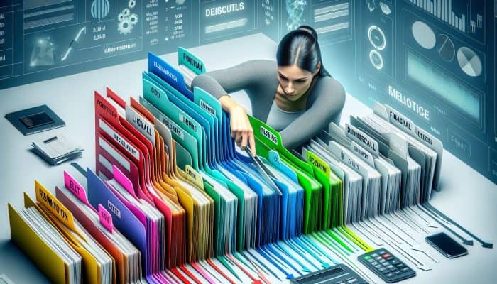 How to Track Debt Consolidation Progress: UK Guide | DCL How to Track Debt Consolidation Progress: A person consolidating multiple colorful debt papers into one silver file labeled "Consolidation Loan" with a lower interest rate tag, symbolising financial simplification and savings in the UK.